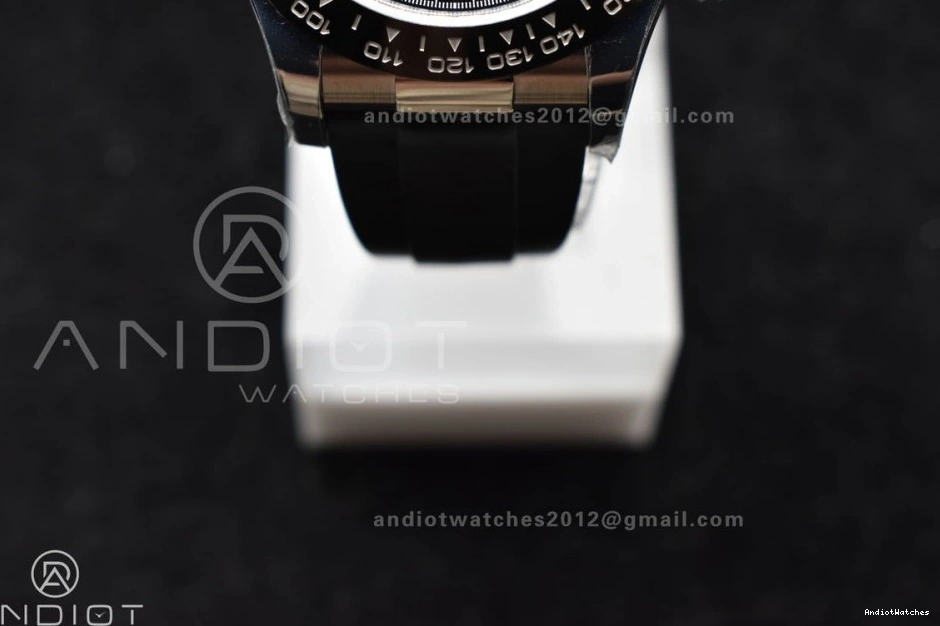 on 116519 Dial Oysterflex SA Rubber Strap BTF Best Edition Contemporary Diamonds Black 768 1:1 Daytona 0506
